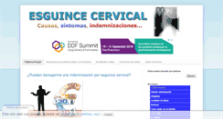 Desktop Screenshot of esguincecervical.com
