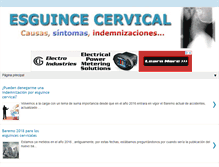 Tablet Screenshot of esguincecervical.com
